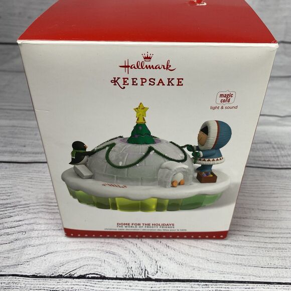 Hallmark Keepsake Table Ornament Dome for the Holidays Frosty Friends 2015 Magic - Picture 4 of 5